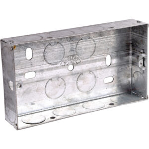 Appleby Metal Back Box 2 Gang 25mm