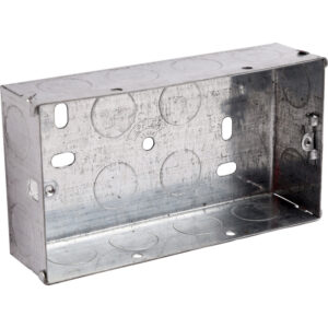 Appleby Metal Back Box 2 Gang 35mm