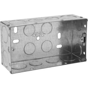Appleby Metal Back Box 2 Gang 47mm