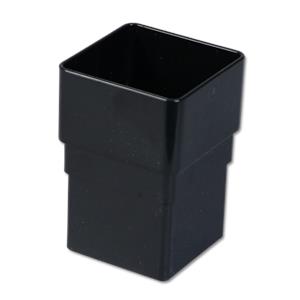 65MM Black Square Downpipe Socket