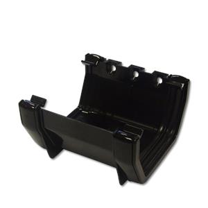 114mm Square Line Union Bracket Black
