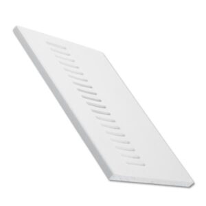 White uPVC Vented Soffit Board 150mmX5MTR