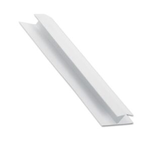 White uPVC H- Joint Cladding Trim10mmx5MTR
