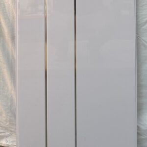 Cladding White Gloss With Silver Middle Groove